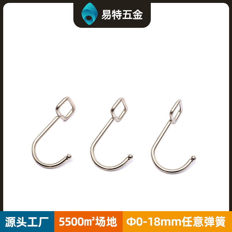 免打孔浴室墙壁挂钩衣服挂钩 门后挂衣钩衣帽小挂钩粘钩铁艺弹簧