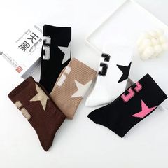 襪子女中筒秋冬新款ins潮學生時尚百搭堆堆襪高顏值學院風高筒襪
