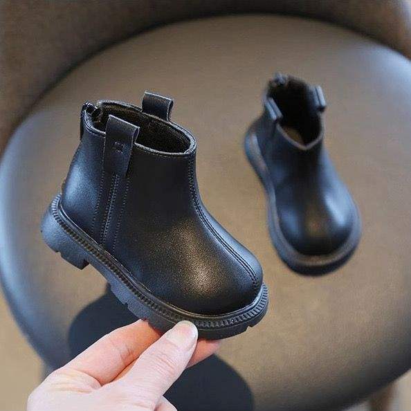 Children's Boots, Baby Girls, Soft-Soled Short Boots, Autumn and Winter New Styles, Girls' Fleece-Lined Winter Boys' Shoes, Trendy