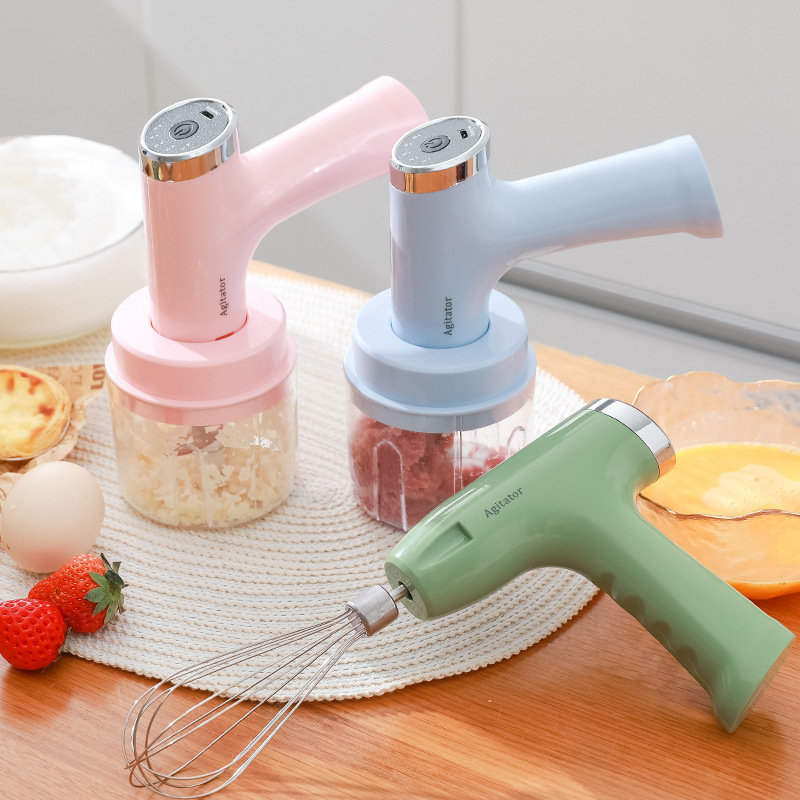 Household whisk cream mixer, small baking tool, handheld high-power electric egg beater