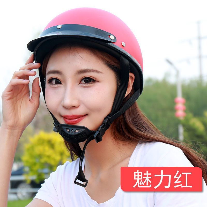 Motorcycle Electric Vehicle Riding Helmet Four Seasons Sunshade Harley Half Helmet