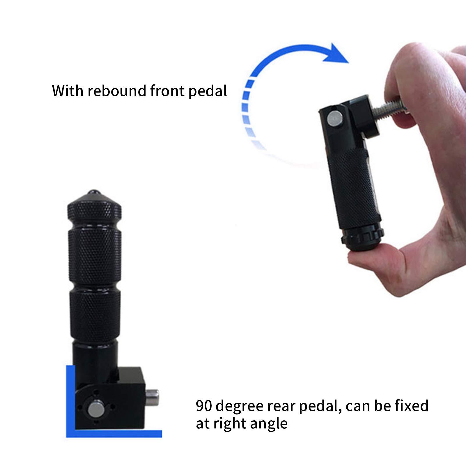 Cross-border exclusive supply of modified motorcycle, scooter, and electric vehicle accessories: aluminum alloy CNC mid-section folding footrests for front and rear