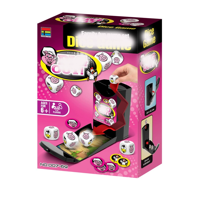 Dice, entertainment table cards for leisure, interactive toy, for children and parents