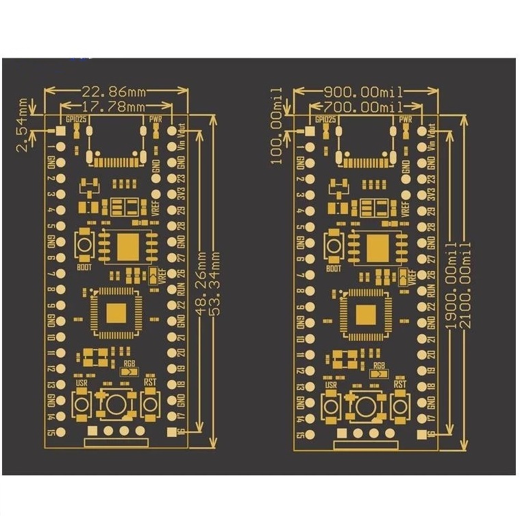 Совместимая с RP2 плата Raspberry Pi Core Board YD-RP2040, Micropython Raspberry Pi Pico