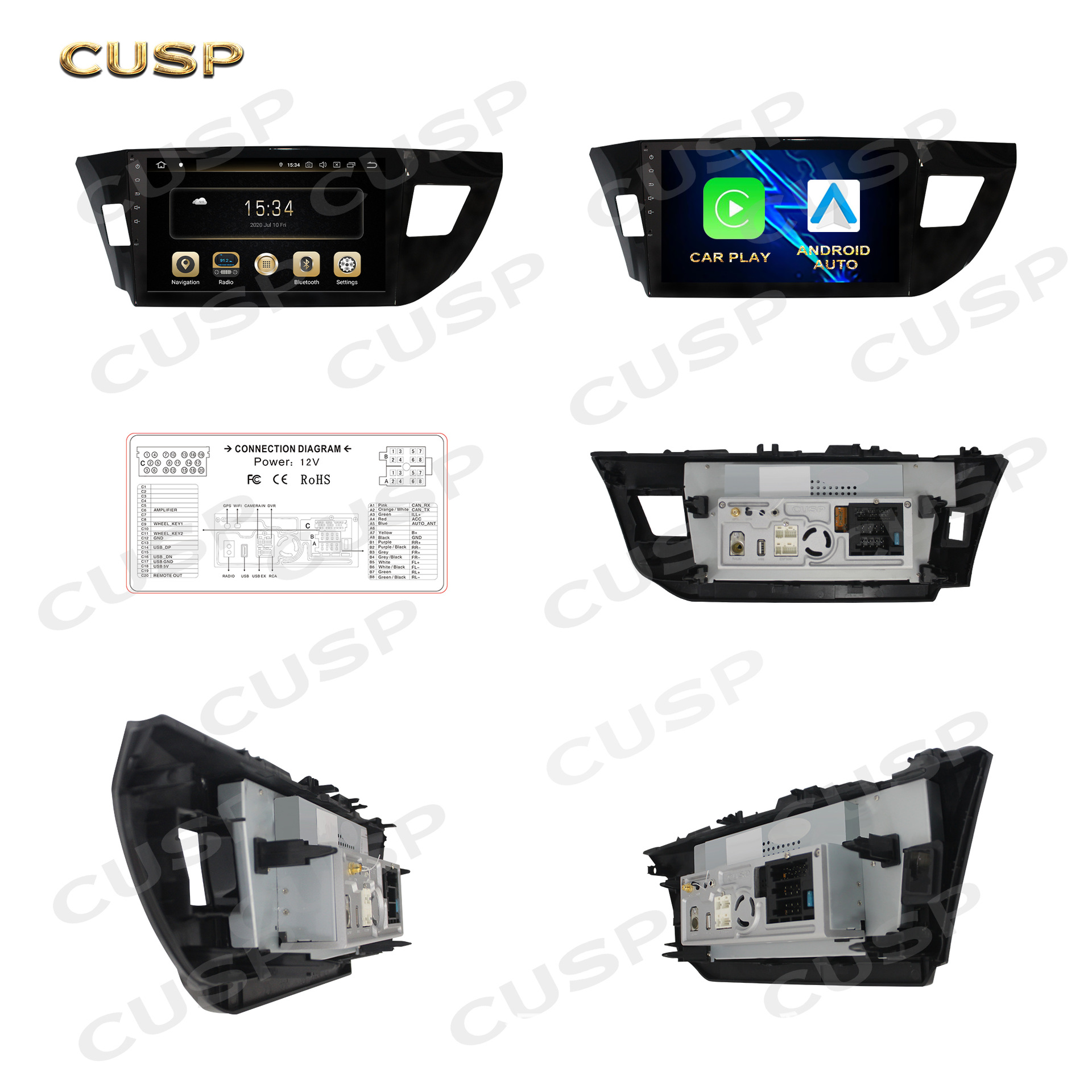 Cross-border Suitable for Corolla/ringling2013- Car Audio and Video Smart Navigator Car GPS Android Navigation