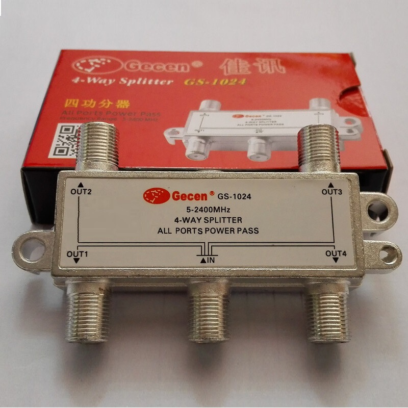 佳訊GS01-04四功分アンテナ分周器4路分周器分枝4功分GS-1024功分器|undefined