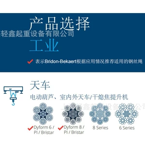 Крэновый проволочный веревка Bridon проволочная веревка Bridon Galvanized D15 мм