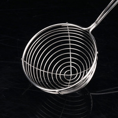 紅柄不鏽鋼珍珠奶茶漏勺撈珍珠勺過濾網小粉圓勺子撈厘奶茶店專用