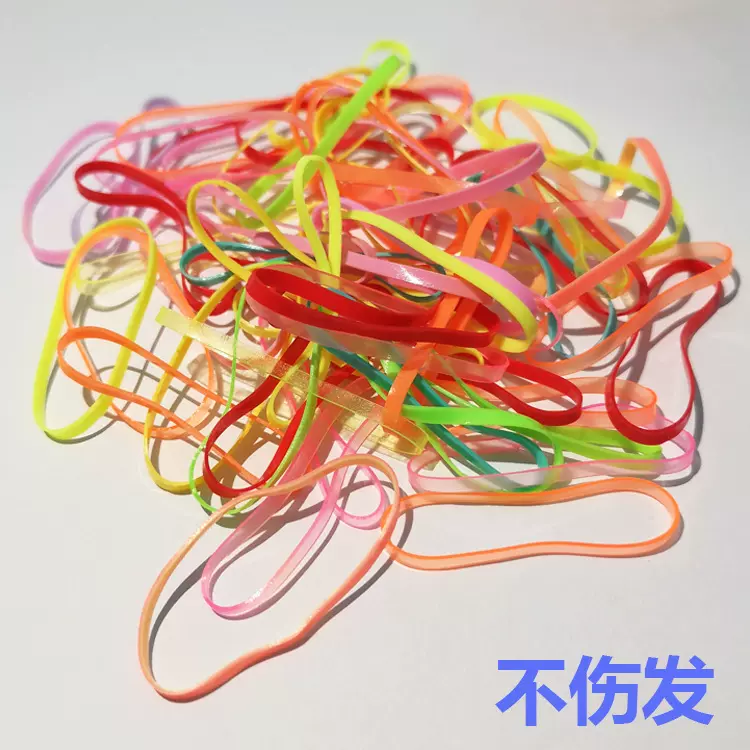 韩国uniband儿童皮筋一次性不伤发彩色高弹力橡皮筋发圈批发发饰