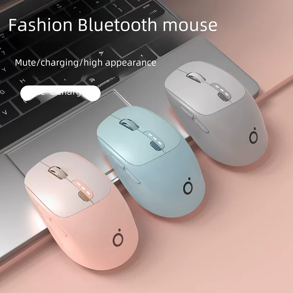 Forerunner Q5 Wireless Mouse Bluetooth Dual-Mode Girls Cute Mute Office Rechargeable Laptop Small