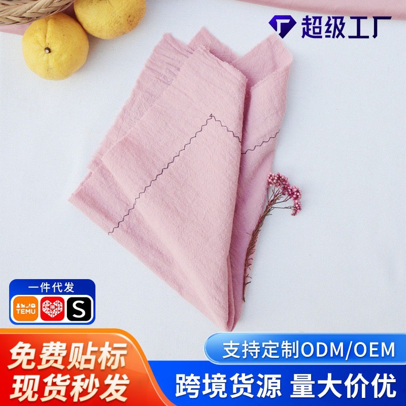 Tece servillas de algodón lavado con agua arena lavado bucal tela almohadilla de mesa almohadilla de fondo de tiro servillas de té transfronterizas servillas ligeras lujosas