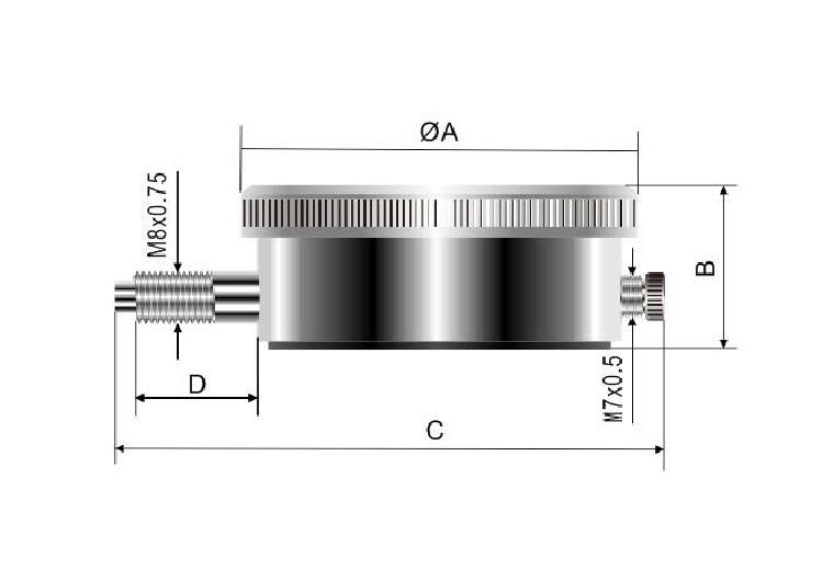 成量橡胶硬度计专用表0-2.5*0.025成都