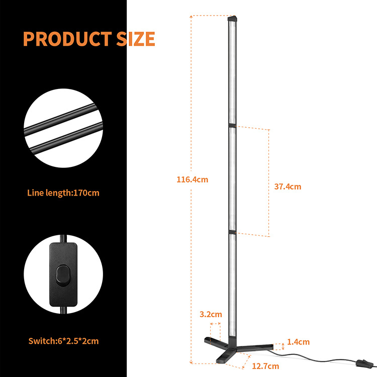 LED bar retro creative coffee table lamp