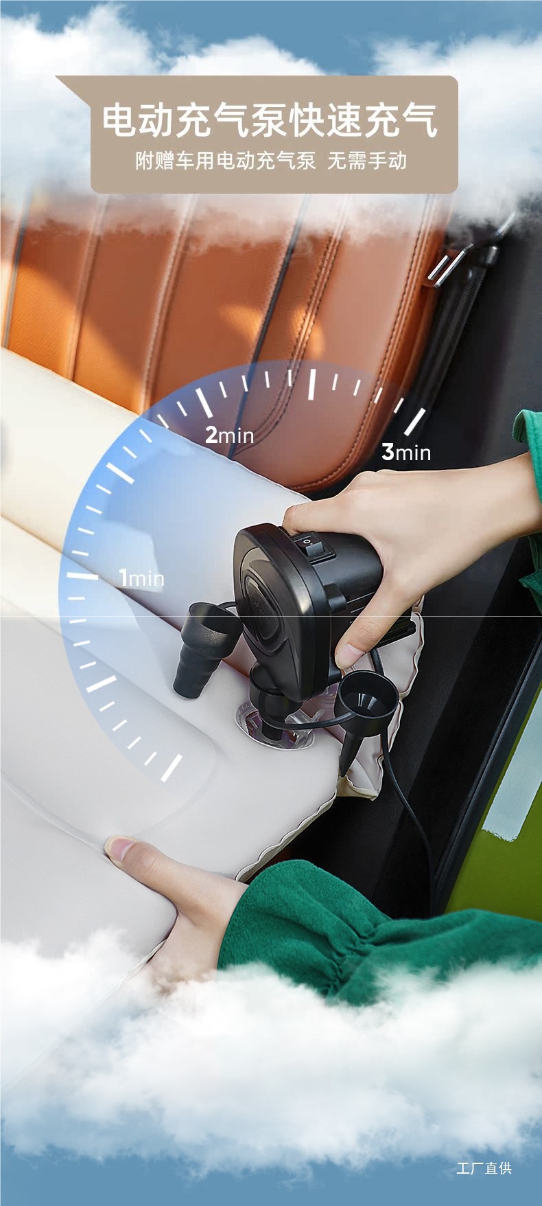 Joe's Suv Car Inflatable Bed Car Trunk Air Bed Car Sleeping Artifact Leveling Pad Car Mattress