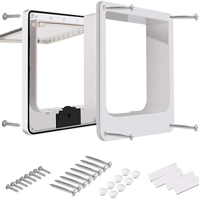 Suministro transfronterizo gato giratorio puerta de entrada y salida dirección controlable creativo multifuncional gato puerta agujero suministros para mascotas