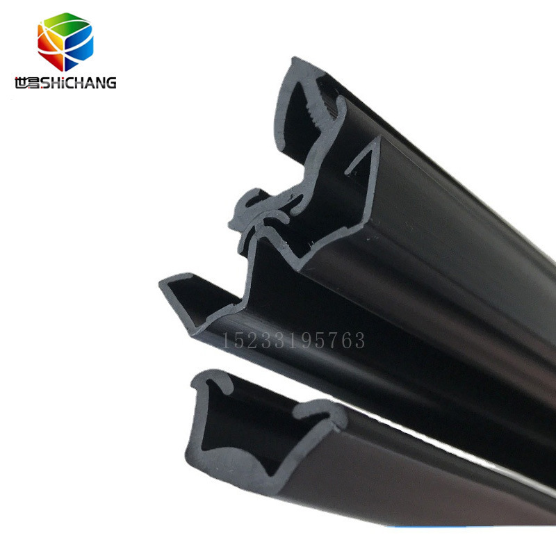 三元乙丙玻璃植绒滑槽密封条 双U型升降玻璃植绒密封条