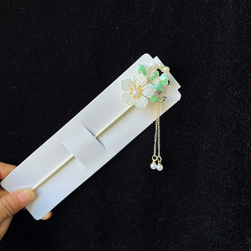 Hairpin Hanfu заколка для волос, орхидея цветочный декоративный аксессуар для волос, простая элегантная китайская стиль