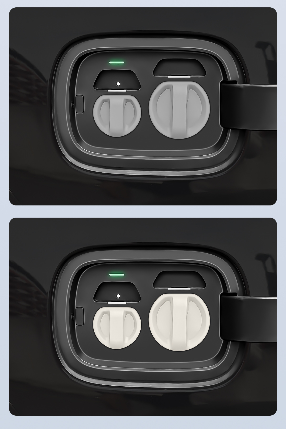 Suitable for Car Electric Vehicle Charging Head Protective Cover, Magnetic Silicone Charging Port Cover, Dustproof and Waterproof Protective Cover Modification