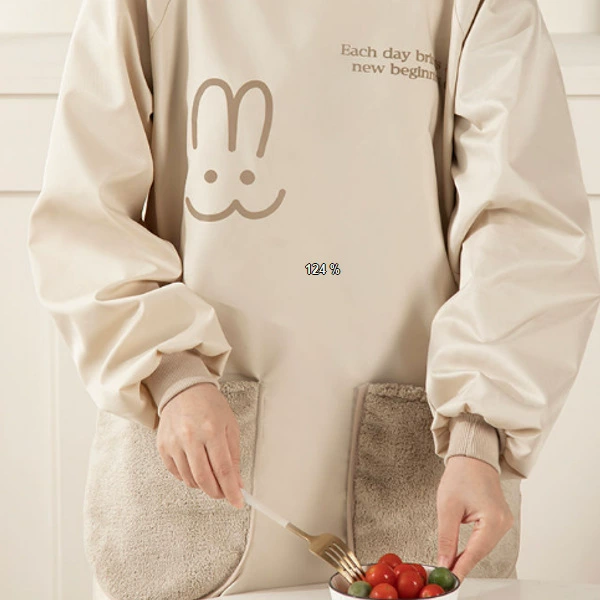 Фартук кухня бытовая водонепроницаемая маслостойкость для приготовления пищи 2024 новый плащ с пятнами