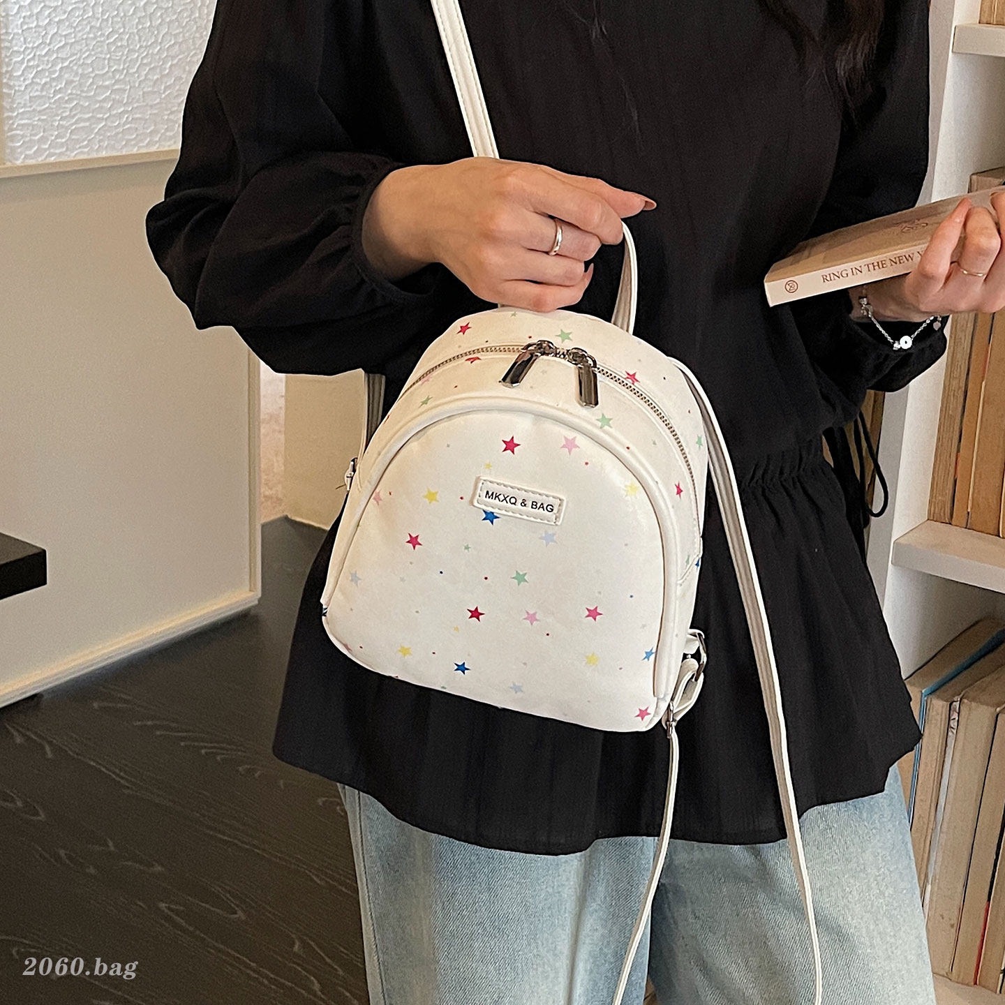 2026 nueva nicho estrellas diarias bolsas de estudiantes de verano bolsas escolares ligeras de gran capacidad coreana