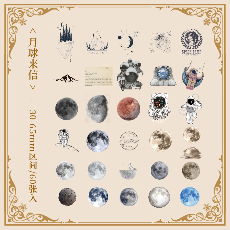 Recuerdos es un castillo serie retro diario impermeable pegatinas bolsa de papel retro niños pegatinas creativo PVC pegatinas