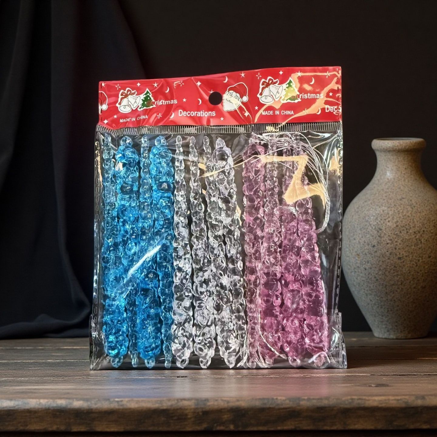 国境を越えたクリスマスの祭り用品の創造的な透明な氷のペンダントの新しいクリスマスツリーの装飾ねじ山のペンダントの木