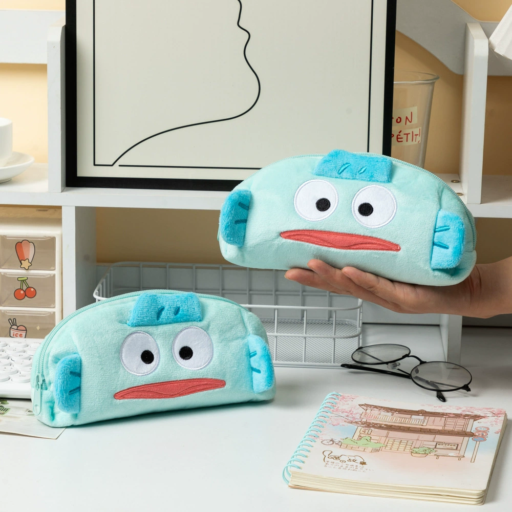 Plush Pencil Case Shida, capacious student organizer, 21.5×12.5×3 cm