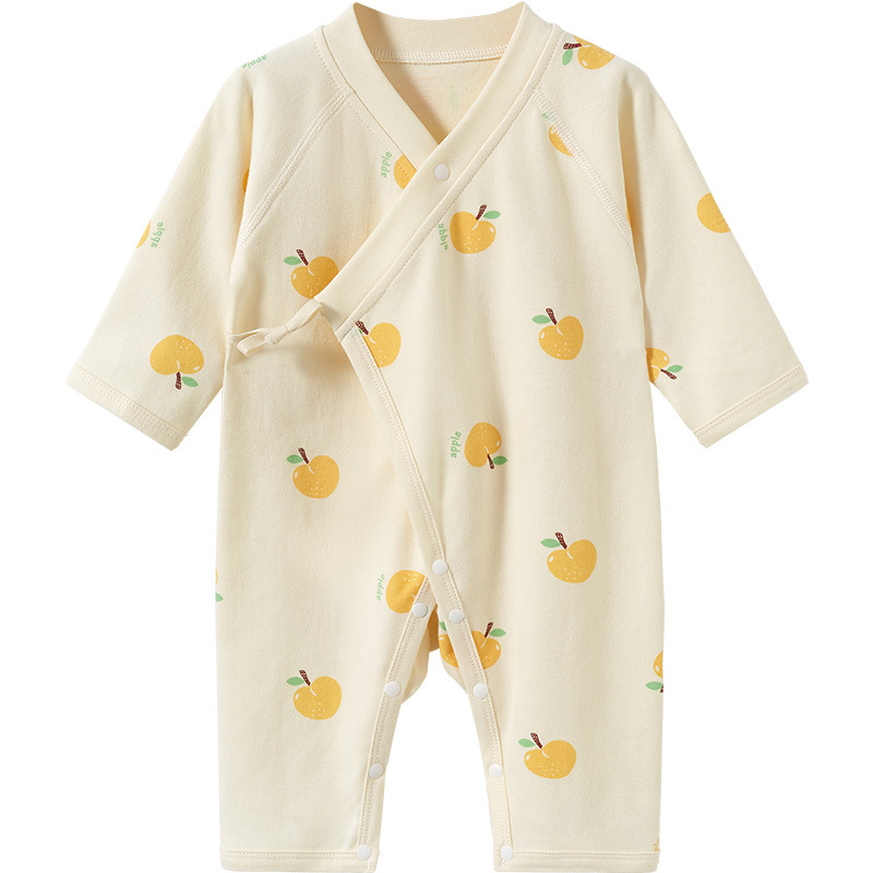 Bebé recién nacido mono Primavera, otoño y verano recién nacido algodón monje pijamas mameluco fino traje niños y niñas ropa de bebé image 5