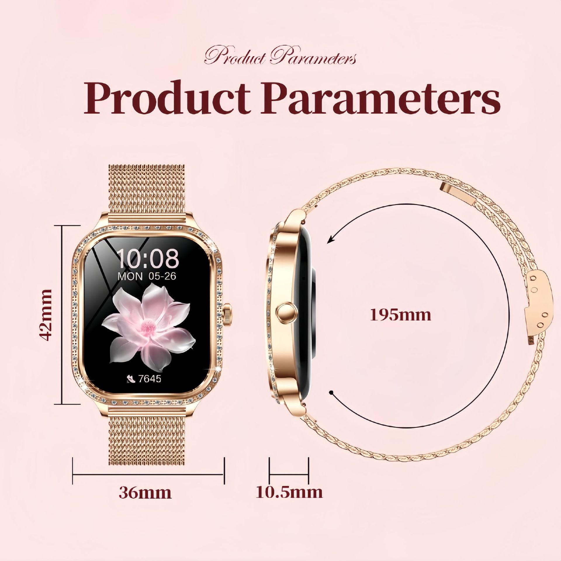 スマートウォッチ Bluetooth通話 スポーツ 心拍数 防水 女性の生理周期 MK88 曲面スクリーン 軽量 長時間バッテリー