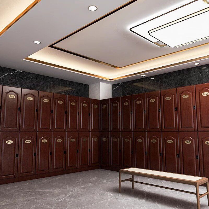 Aluminum Alloy Storage Cabinets European-Style Bath Center Bathroom Bathhouse Sauna Cabinet Yoga Studio Gym Cabinet