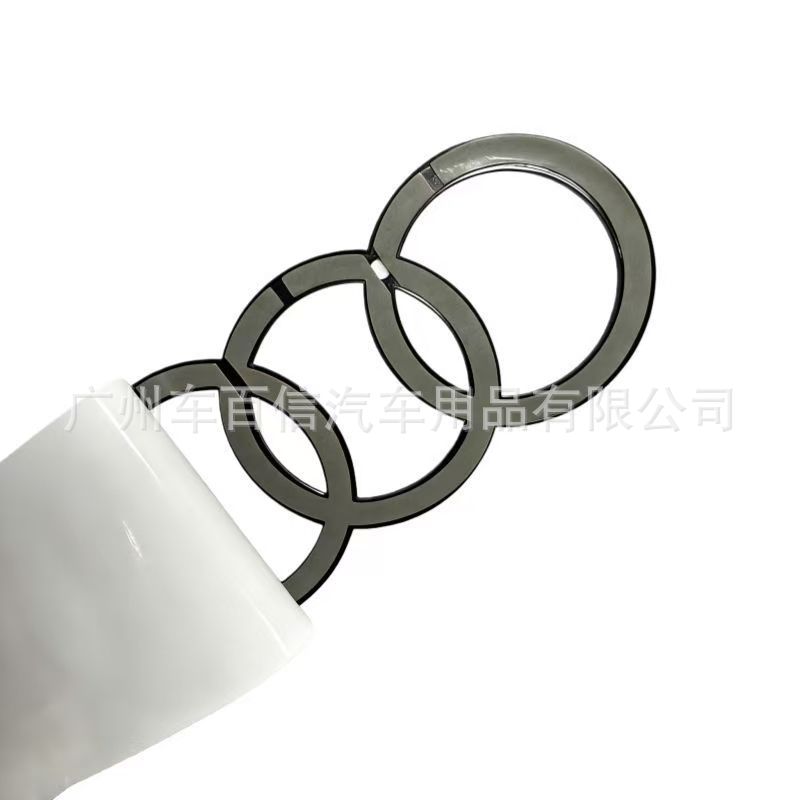 Suitable for Audi modified adhesive car emblems A3/A4L/A5/A6L/Q2/Q5LQ3 Black Warrior car emblems