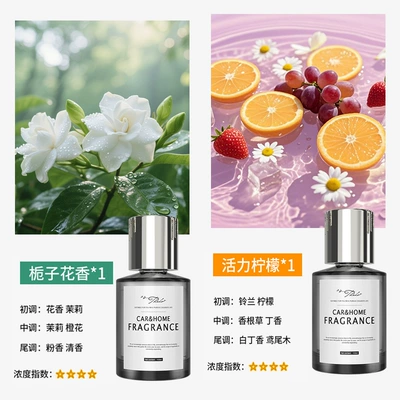 Car Perfume Aromatherapy – Light Fragrance Fireless Aromatherapy - meizu-2-bottles-gardenia-lemon