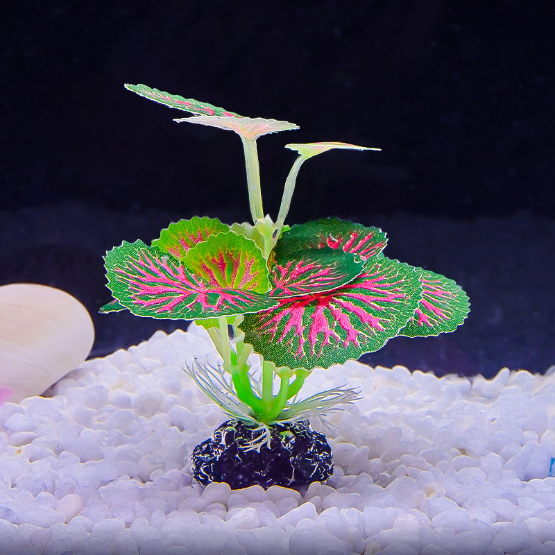 Adornos de Plantas Acuáticas Pequeñas, Nuevas Plantas Acuáticas Verdes, Helechos de Hojas Verdes, Suministros de Decoración para Acuarios para Comercio Transfronterizo