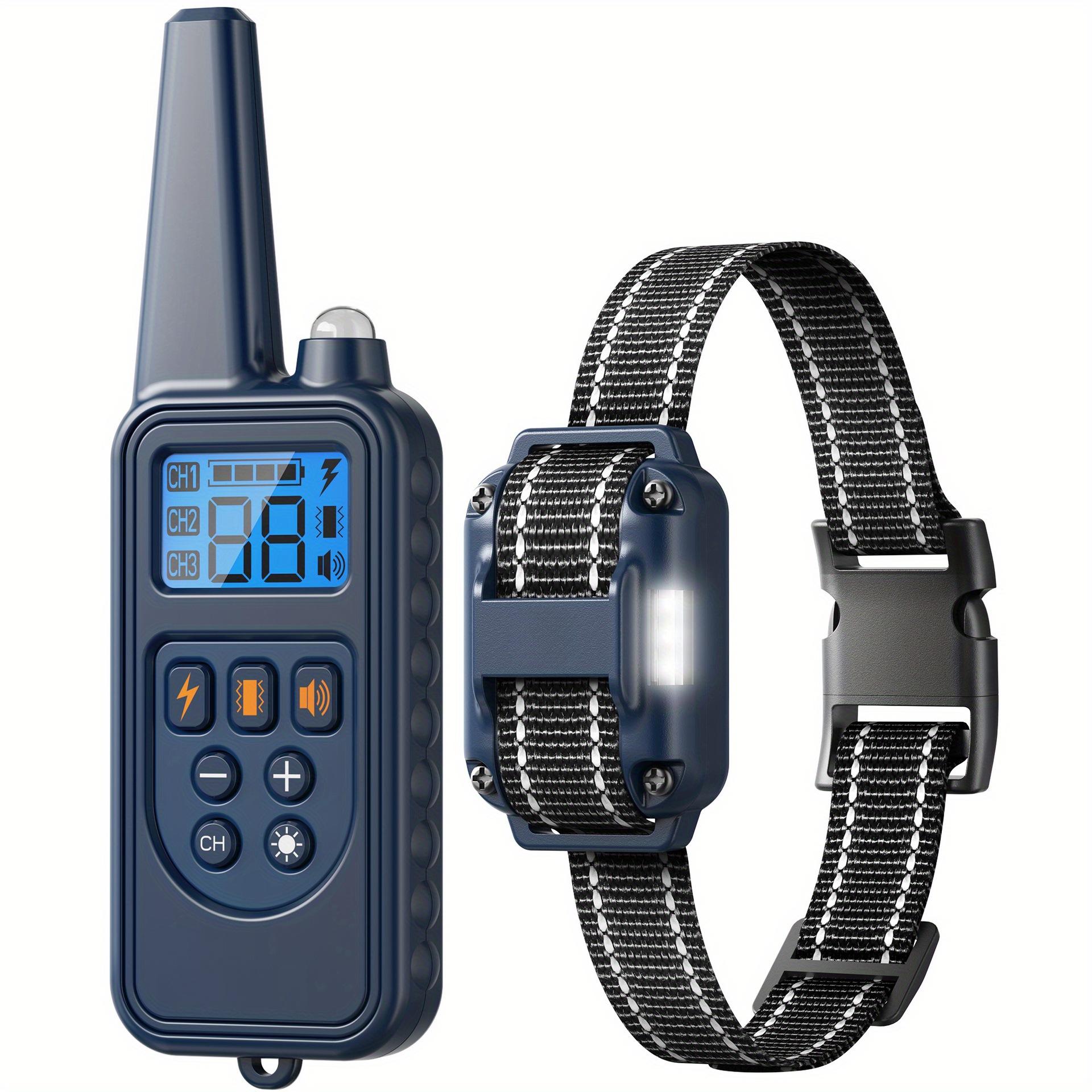 Adjustable Smart Dog Training Collar con led Lights Beep