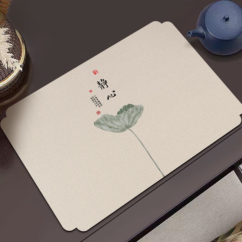 New Chinese-style Heat Insulation Mat Anti-scalding Placemat High-value Elegant Waterproof and Oil-proof Hotel Table Mat Household Tableware Mat
