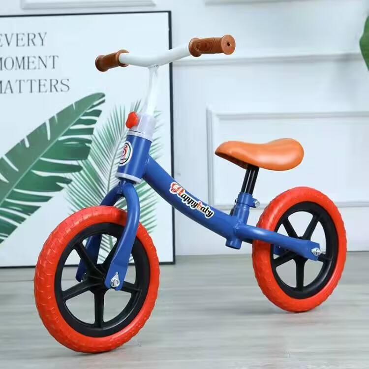 Bicicletas de equilibrio para niños sin pedal, bicicletas de dos ruedas, 12 pulgadas sin inflar para bebés pequeños, gran descuento
