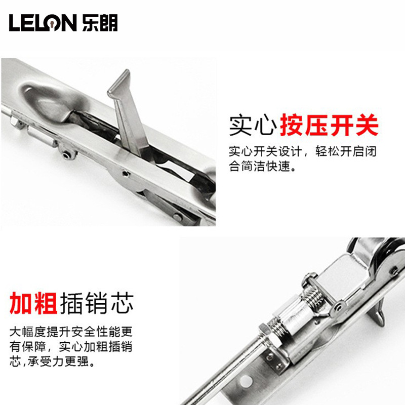 304 acero inoxidable cielo perno de tornillo alargado personalizado perno de puerta antirrobo perno de puerta antirrobo doble perno de puerta antirrobo oscuro
