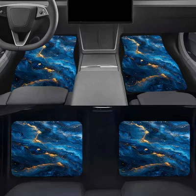Mats 7-Piece Set, Car-Specific Cup — Universal Foot Pad