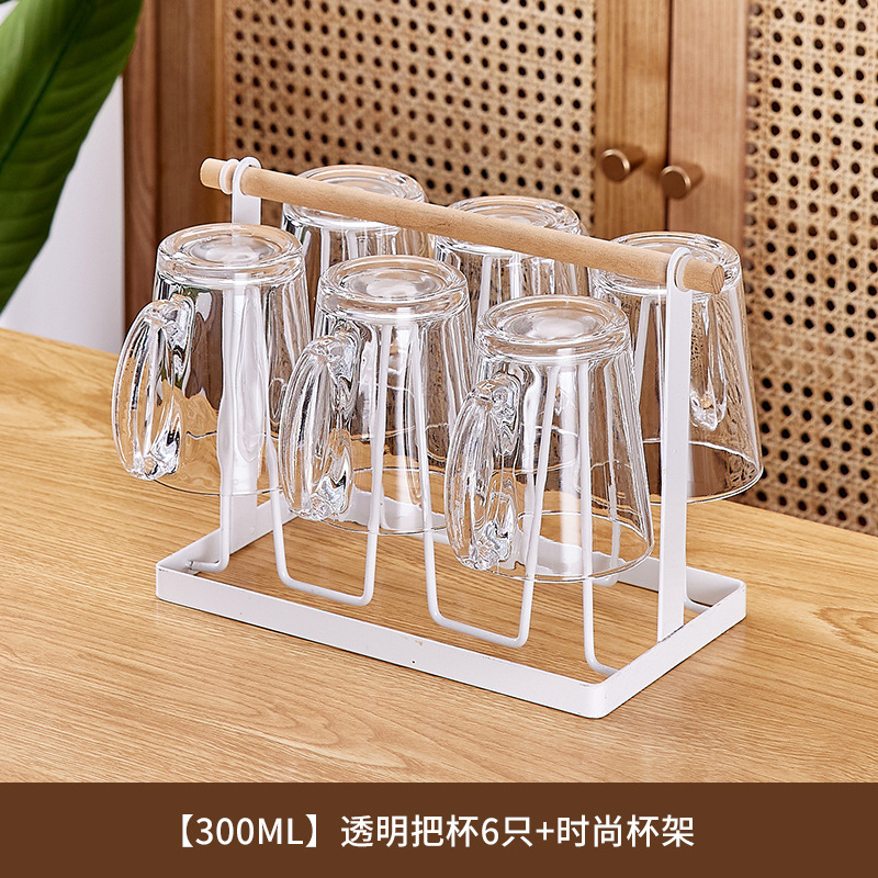 Transparent handle 6+fashion cup frame