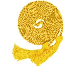 跨境热销荣誉绳双层编织花环毕业学士服流苏项圈编织绳厂家生产
