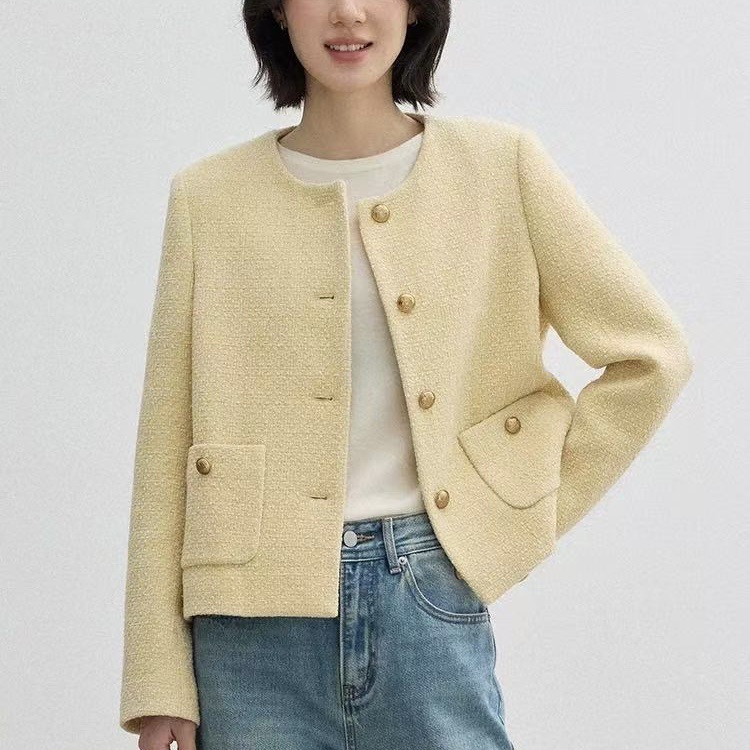 素典减龄洋气小香风外套春季新款高级感气质女士短款别致上衣|undefined