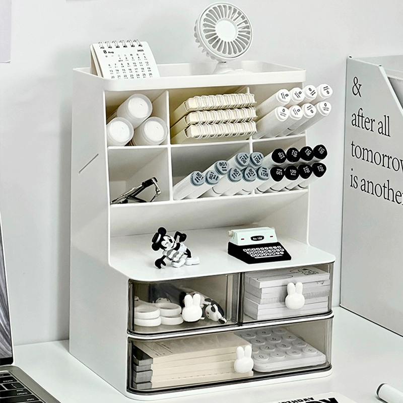 Pens holder, capacious storage box, table marker, universal pencil case, high-quality style