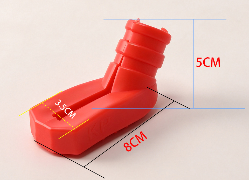 Motorcycle kickstand base protective cover, universal for electric vehicles, single-sided elastic side stand cover, single side stand protective accessory
