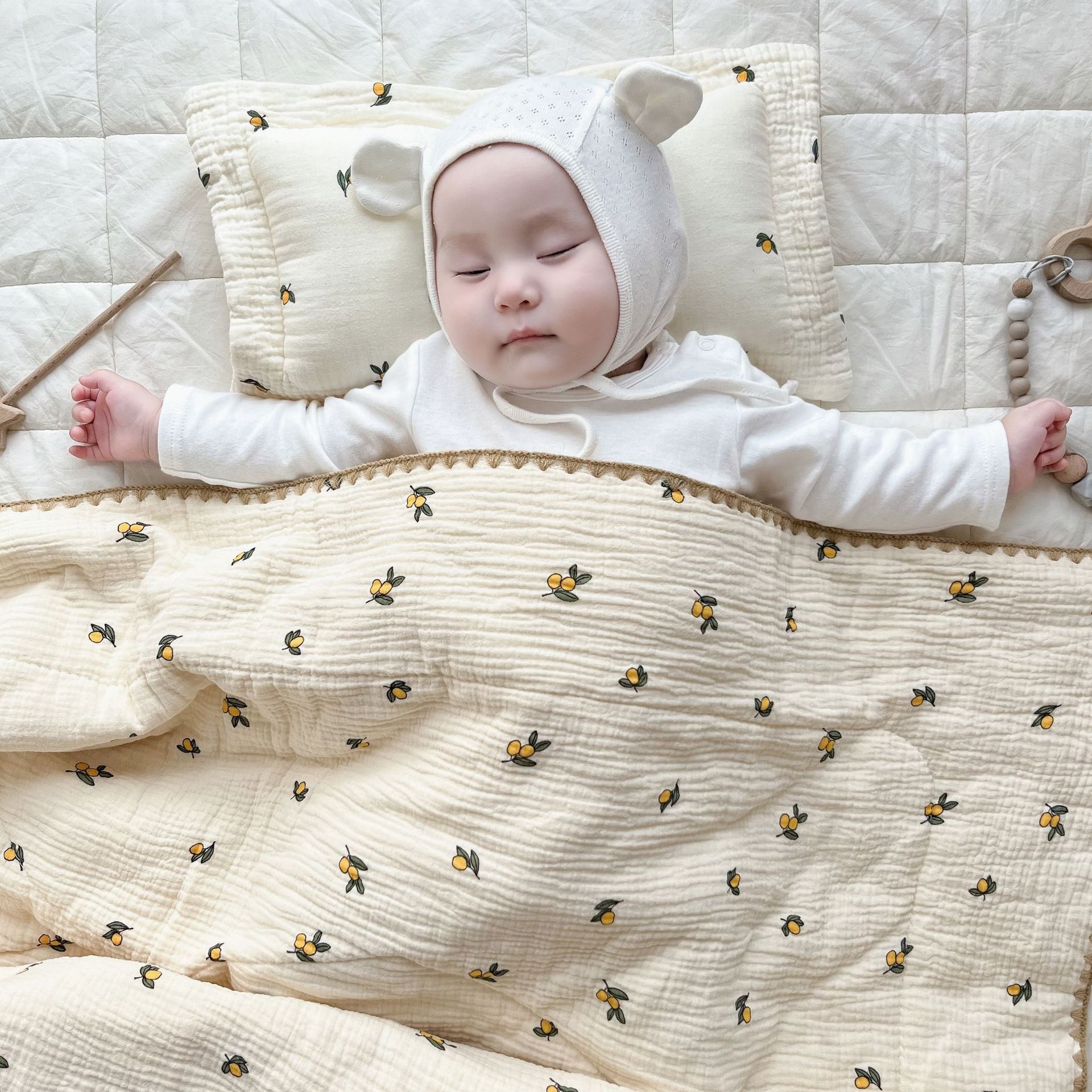 婴儿被子豆豆绒安抚被儿童宝宝天然棉花被子新生儿盖被盖毯-阿里巴巴