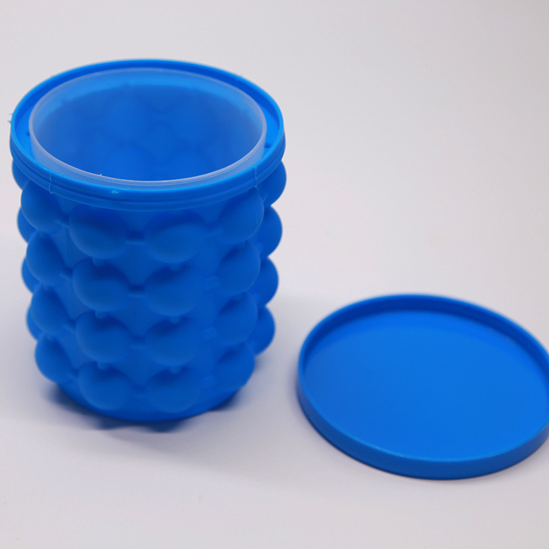 Cubo de hielo de silicona máquina de hielo rápido frío tamaño pequeño cubo de hielo plástico aislamiento circular cubo de hielo comercial
