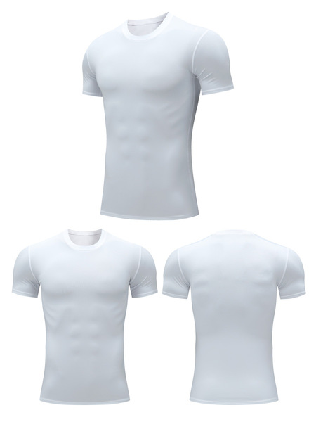 Sports breathable quick dry basketball base short sleeve T-shirt for…