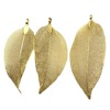 The elegant version of the golden leaves 24K gold -plated women's pendant necklace pendant GC00915