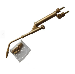 Foreign Trade Export Japanese-Style M-Type Welding Torch, Fully Copper Polished Flame Welding Gun, Suction-Type Welding Gun, Welding Tool