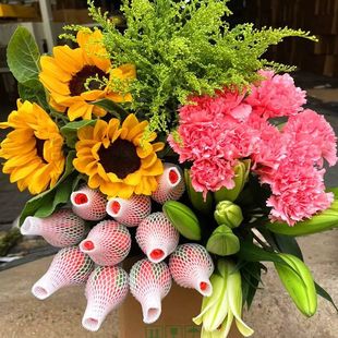 Rose Flowers, Perfume Lilies, Real Flower Bouquets, Direct Delivery from Yunnan Kunming Base, Home Water Culture Flower Arrangements for Gifts