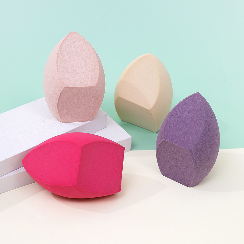 Fábrica personalizada gigante maquillaje huevo polvo super suave no látex cortar tres cuchillos maquillaje esponja huevo maquillaje al por mayor transfronterizo